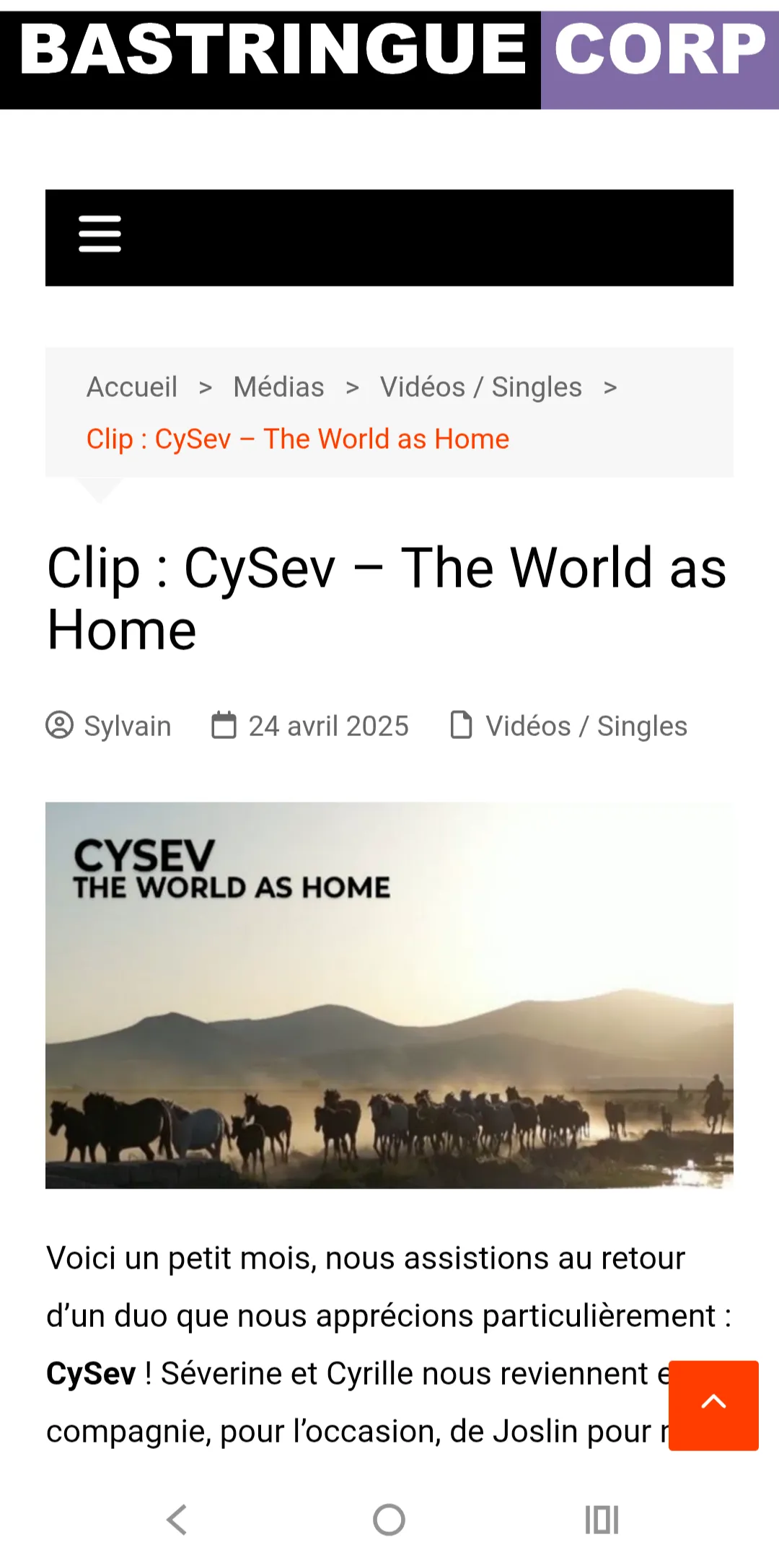 Voir le clip Cysev – The World As Home